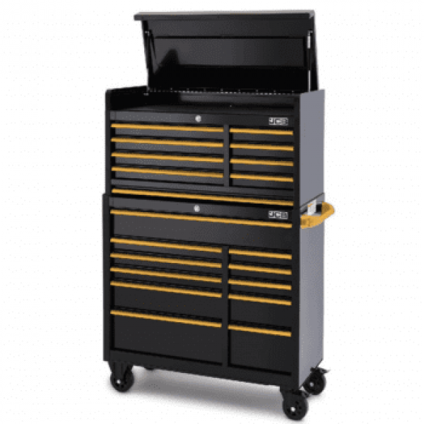 JCB Classic Design 42’’ Roller Cabinet And Top Tool Chest Stack | JCBSTACK