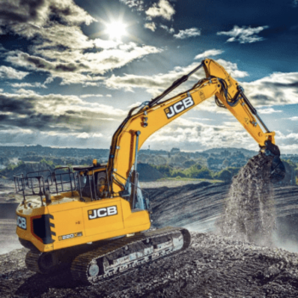 JCB 42’’ Roller Cabinet And Top Tool Chest Stack With Excavator Wrap | JCBEXCSTACK