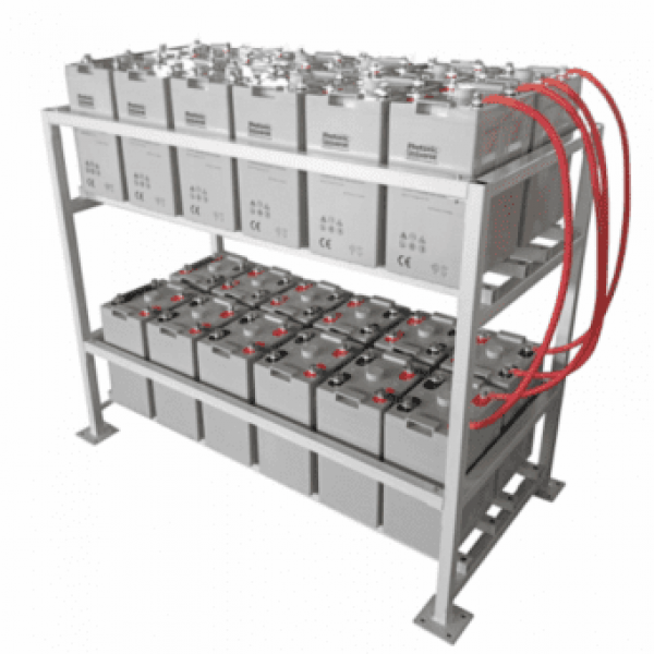 2Kw Grid-Tie Wind Power Kit With 5.4Kw Sharp Solar Panels, 5.5Kw Hybrid Inverter And 24Kwh Battery Bank