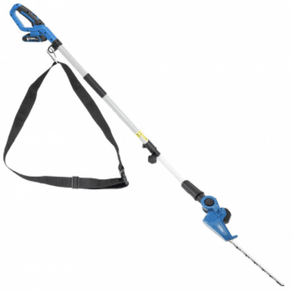 Hyundai 20V 450mm Cordless Long Reach Pole Hedge Trimmer, 2.6m Long Reach, 2.0Ah li-ion Battery & Charger | HY20CPHT