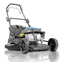Hyundai 17" / 43cm Black Edition Self-Propelled Petrol Lawnmower, 150cc, 4-in-1 Mulch, 45L Collect, Side and Rear Discharge | HYM17150SP