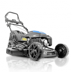 Hyundai 20’’ / 51cm Black Edition Self-Propelled Petrol Lawnmower, Electric Start, 200cc , 4-in-1 Mulch, 60L Collect, Side and Rear Discharge | HYM20200SPE