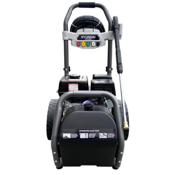 Hyundai 3400psi / 234 bar Petrol Pressure Washer, 9L/min, 7hp, 210cc with 10m Hose & Detergent Tank | HYW3400P